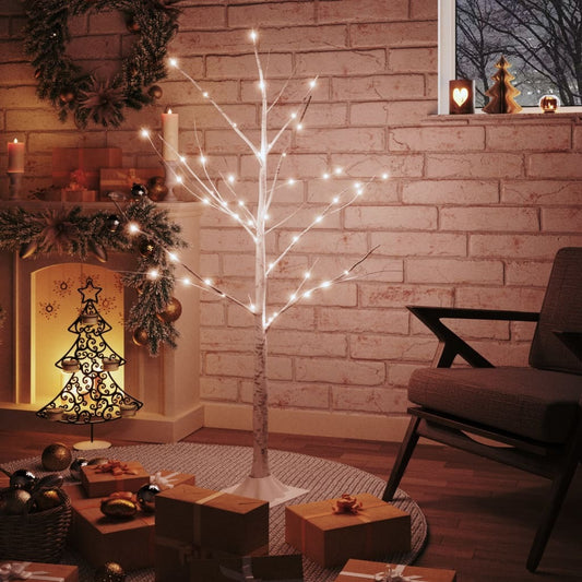 LED White Birch Tree Warm White 48 LEDs 120 cm