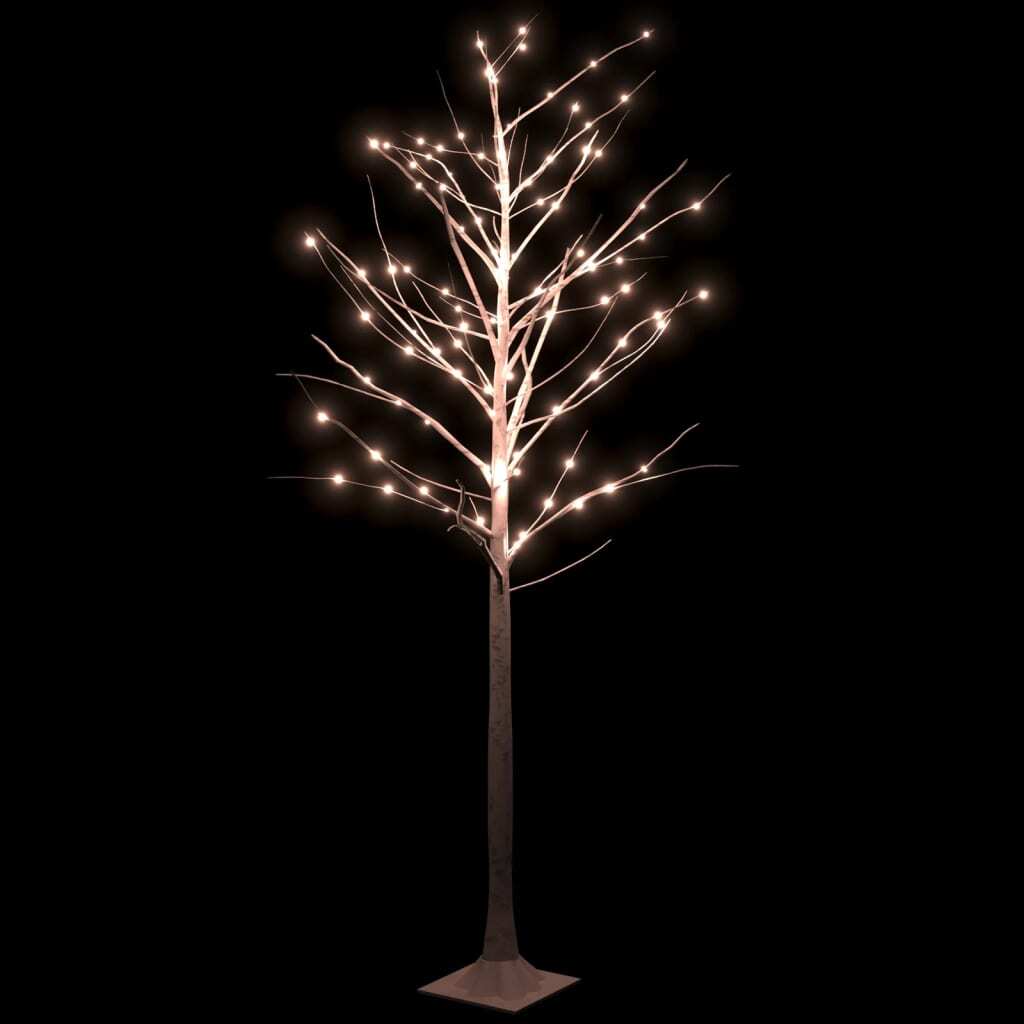 LED White Birch Tree Warm White 128 LEDs 220 cm