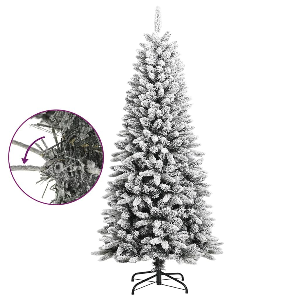 Artificial Christmas Tree with Flocked Snow 150 cm PVC&PE