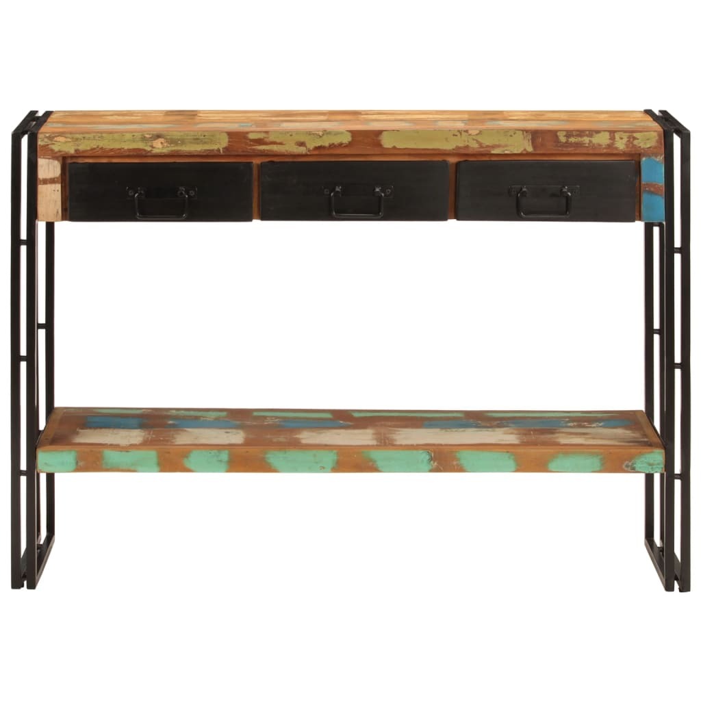 Console Table 110x30x76 cm Solid Wood Reclaimed