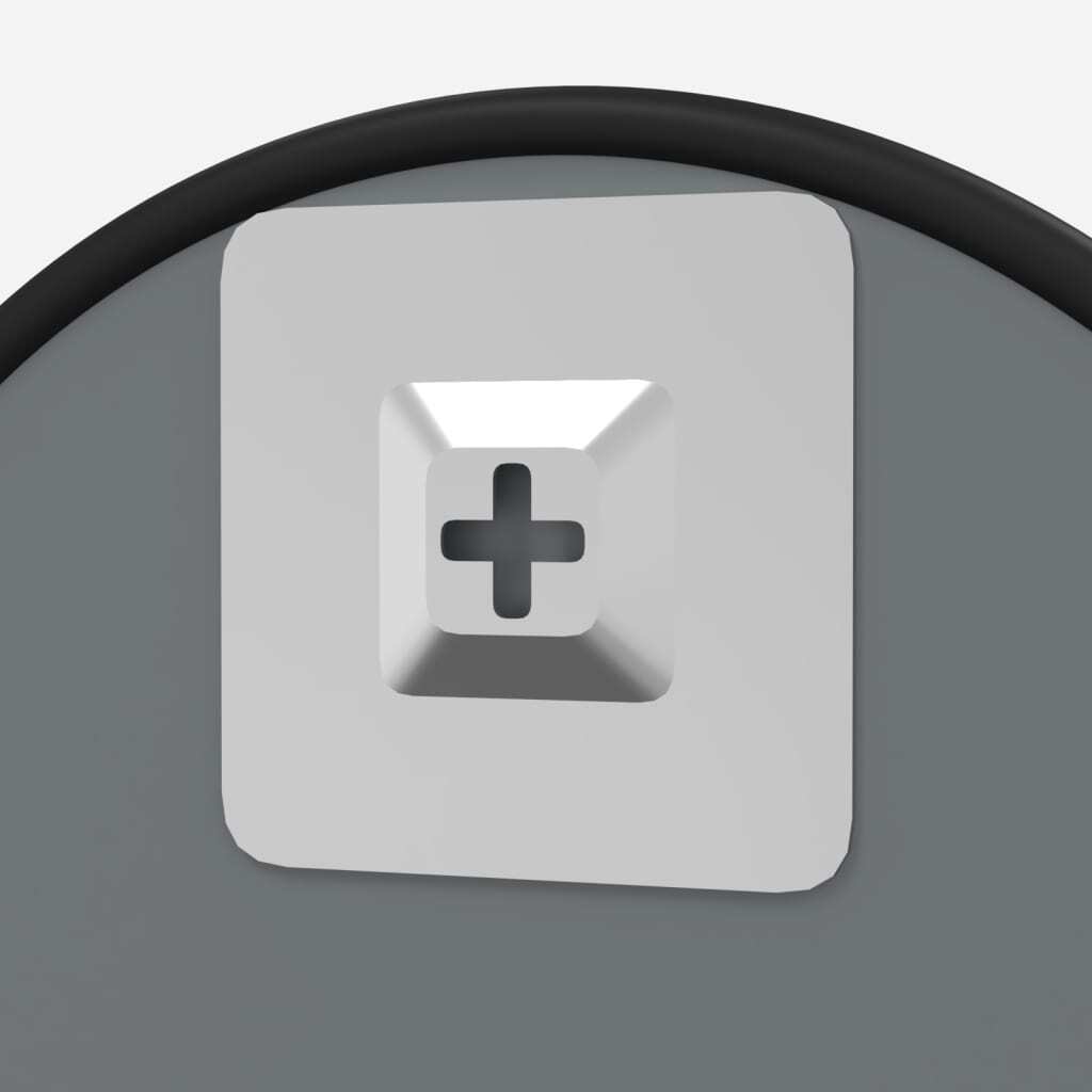 Wall Mirror Black  40 cm Round