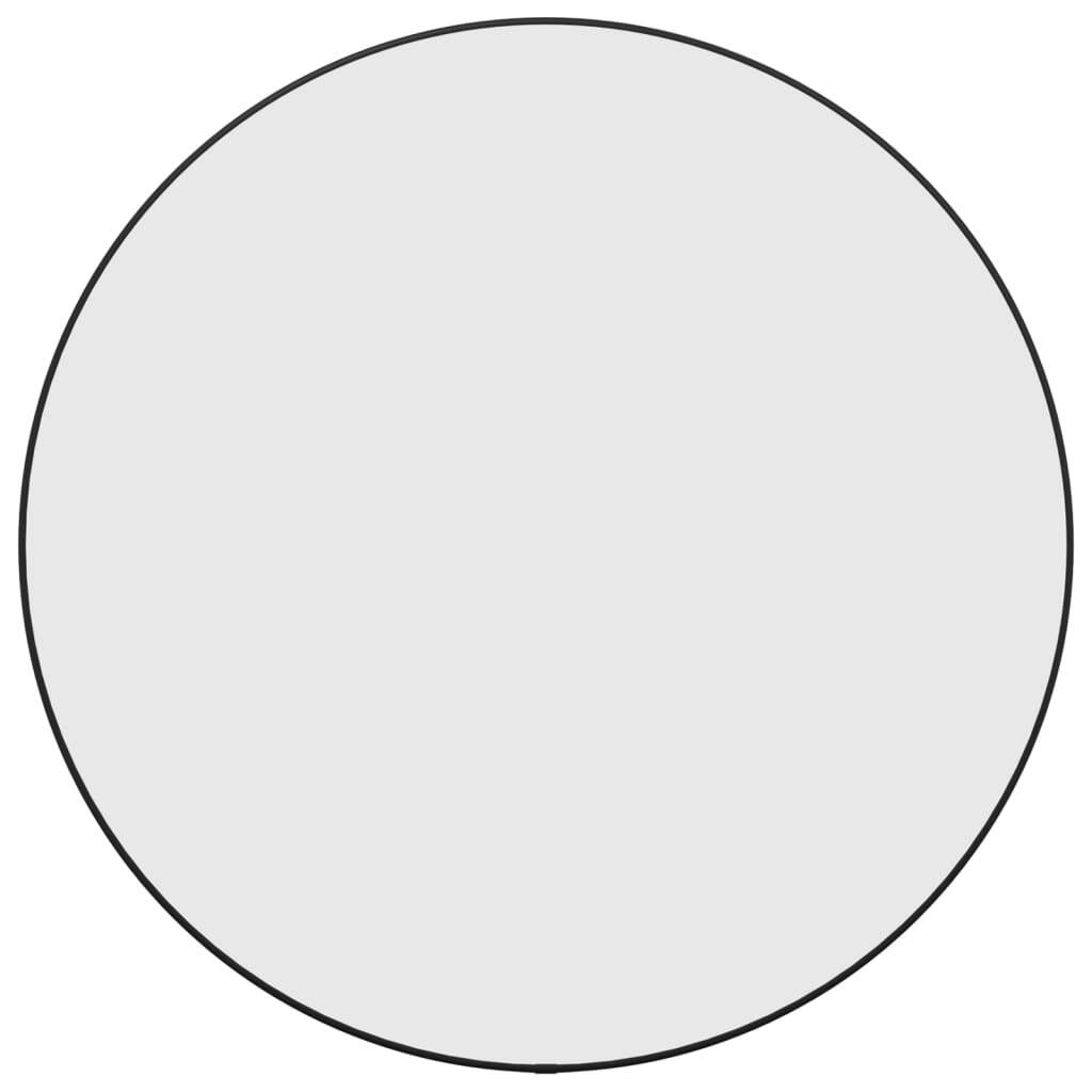 Wall Mirror Black  60 cm Round