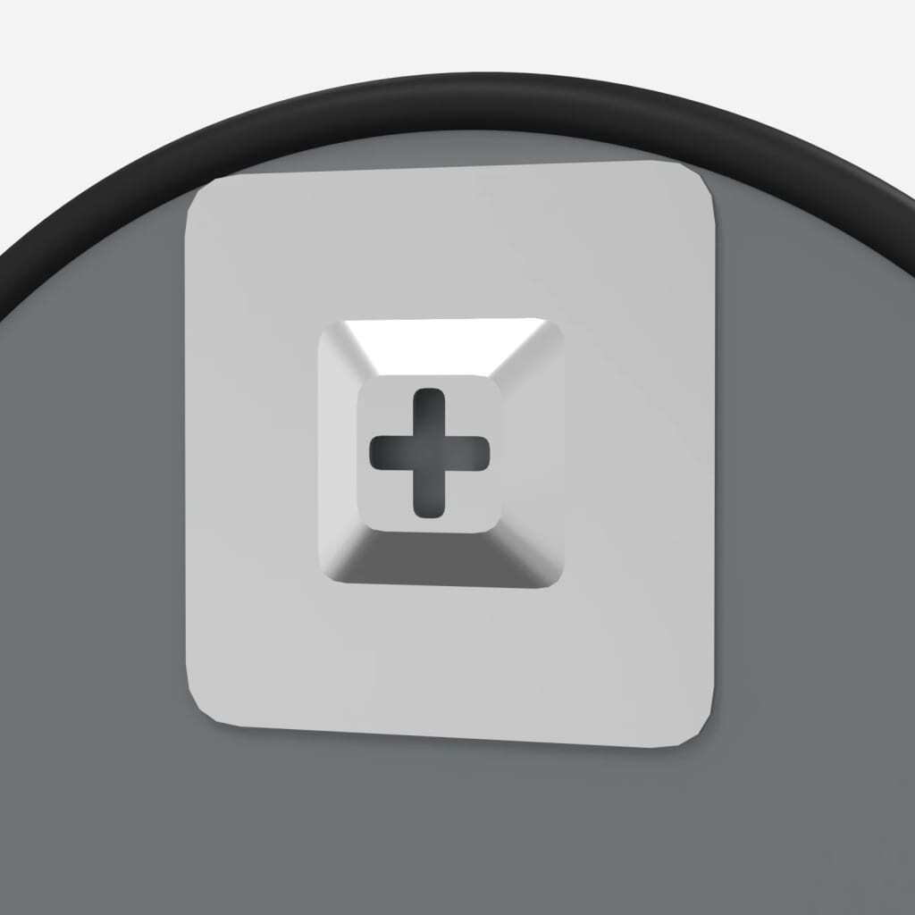 Wall Mirror Black  60 cm Round