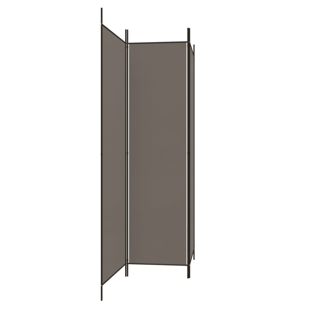 3-Panel Room Divider Anthracite 150x200 cm Fabric