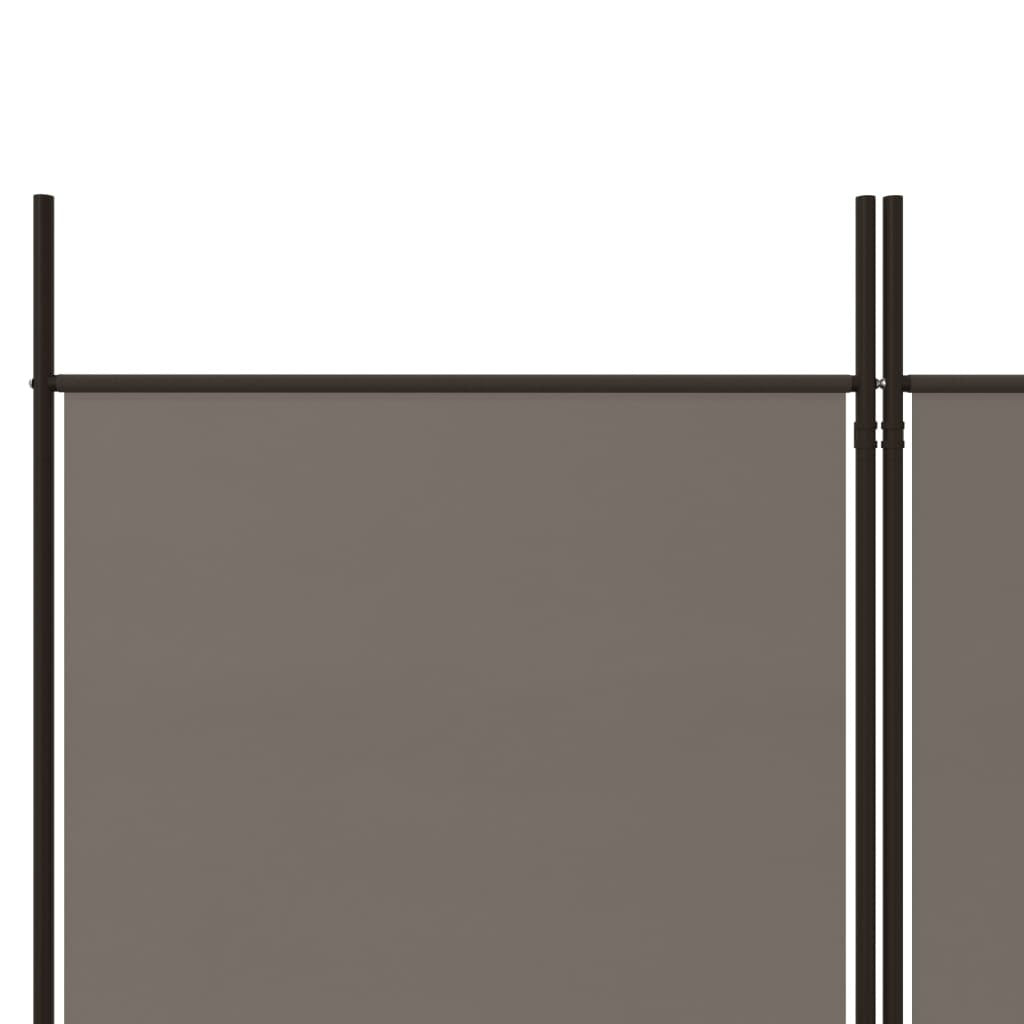 3-Panel Room Divider Anthracite 150x200 cm Fabric