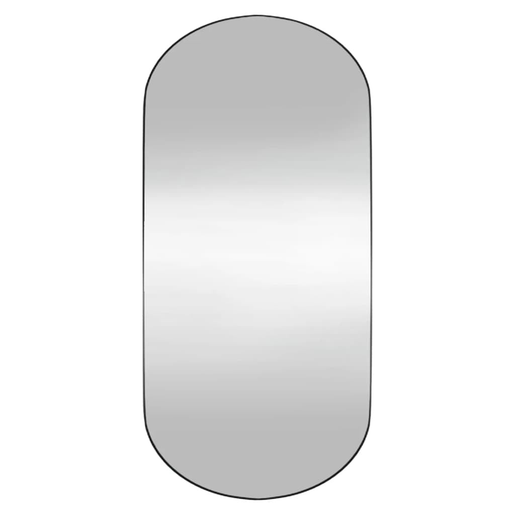 Wall Mirror 45x100 cm Glass Oval