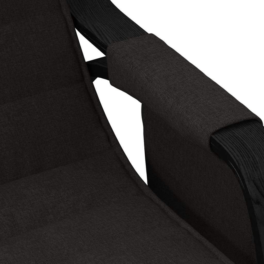 Rocking Chair Black Fabric