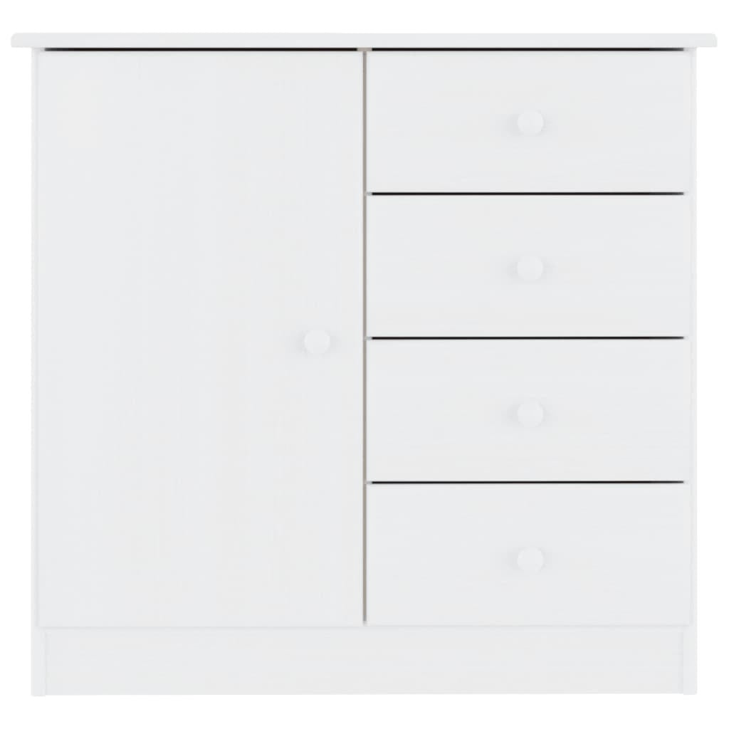 Sideboard ALTA White 77x35x73 cm Solid Wood Pine