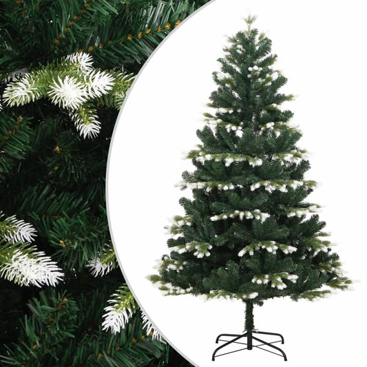 Artificial Hinged Christmas Tree with Flocked Snow 150 cm