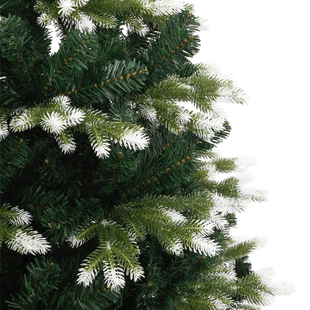 Artificial Hinged Christmas Tree with Flocked Snow 180 cm