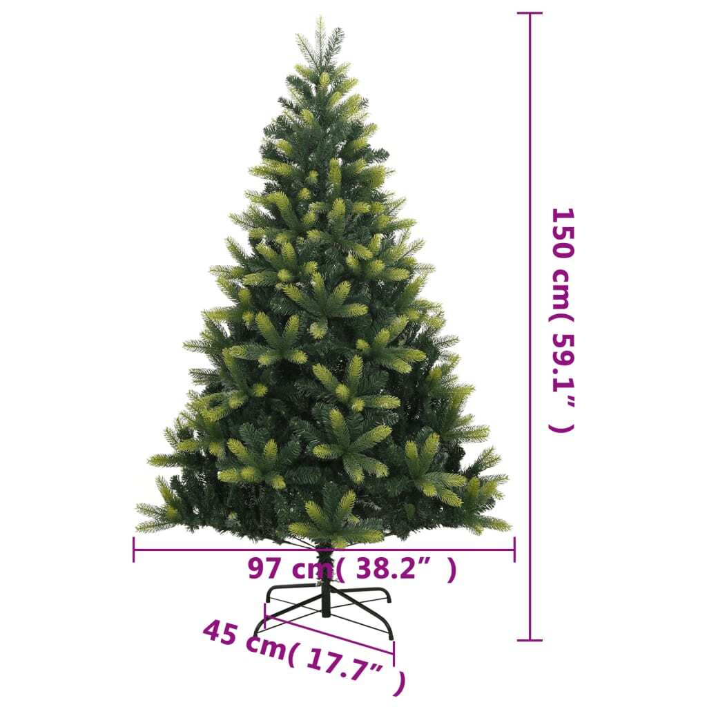 Artificial Hinged Christmas Tree with Stand 150 cm