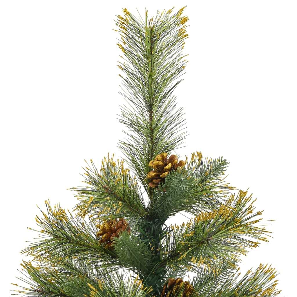 Artificial Hinged Christmas Tree with Cones 120 cm