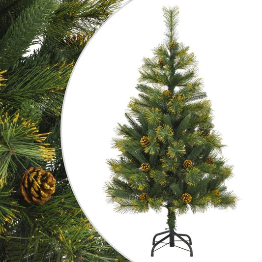 Artificial Hinged Christmas Tree with Cones 150 cm