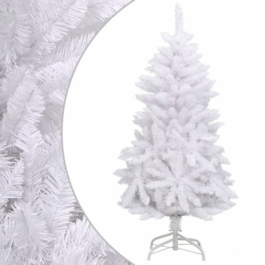 Artificial Hinged Christmas Tree with Stand White 120 cm