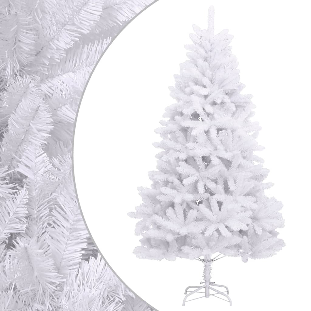 Artificial Hinged Christmas Tree with Stand White 300 cm