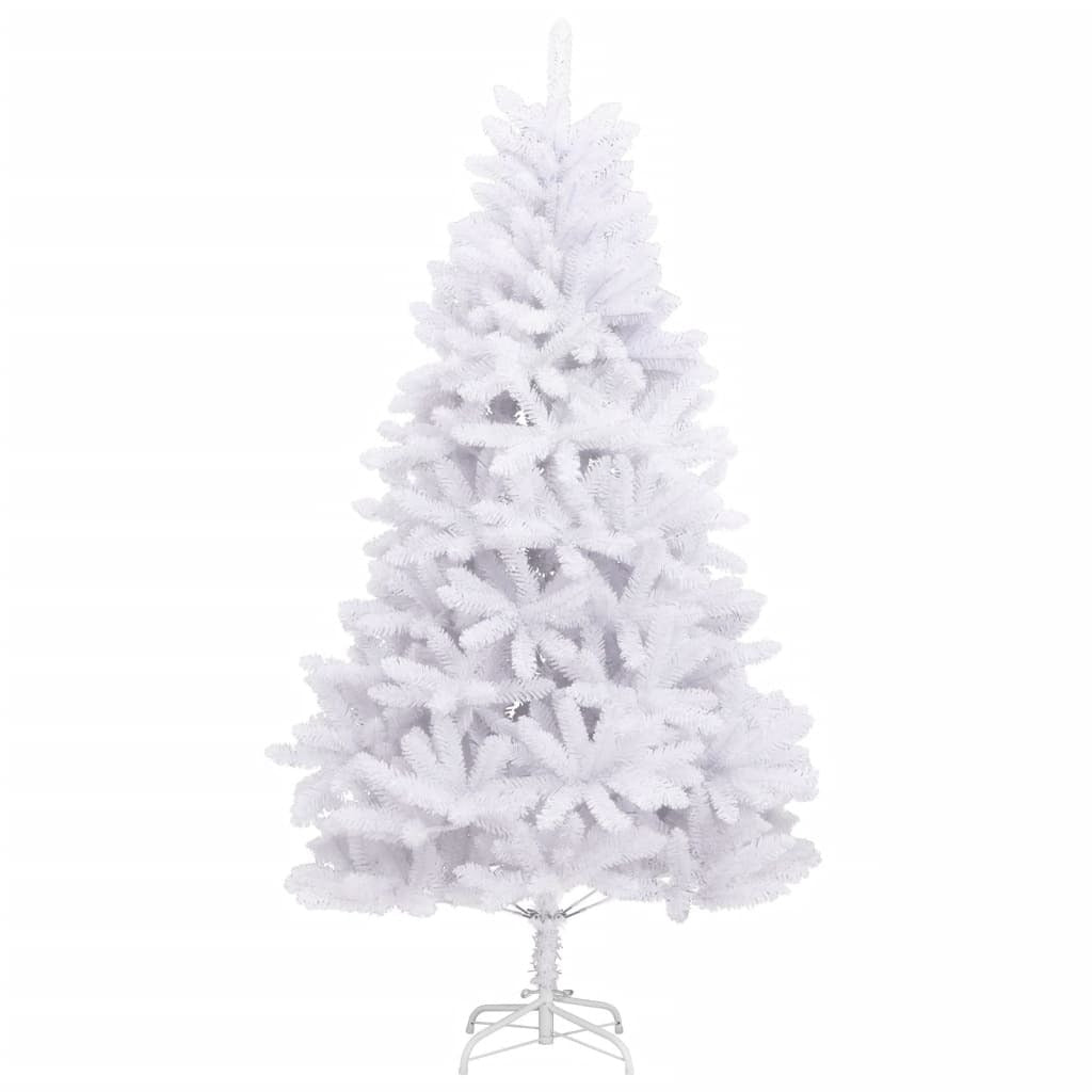 Artificial Hinged Christmas Tree with Stand White 300 cm