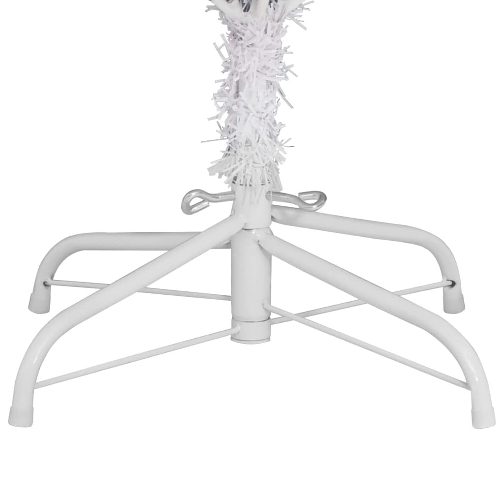 Artificial Hinged Christmas Tree with Stand White 300 cm