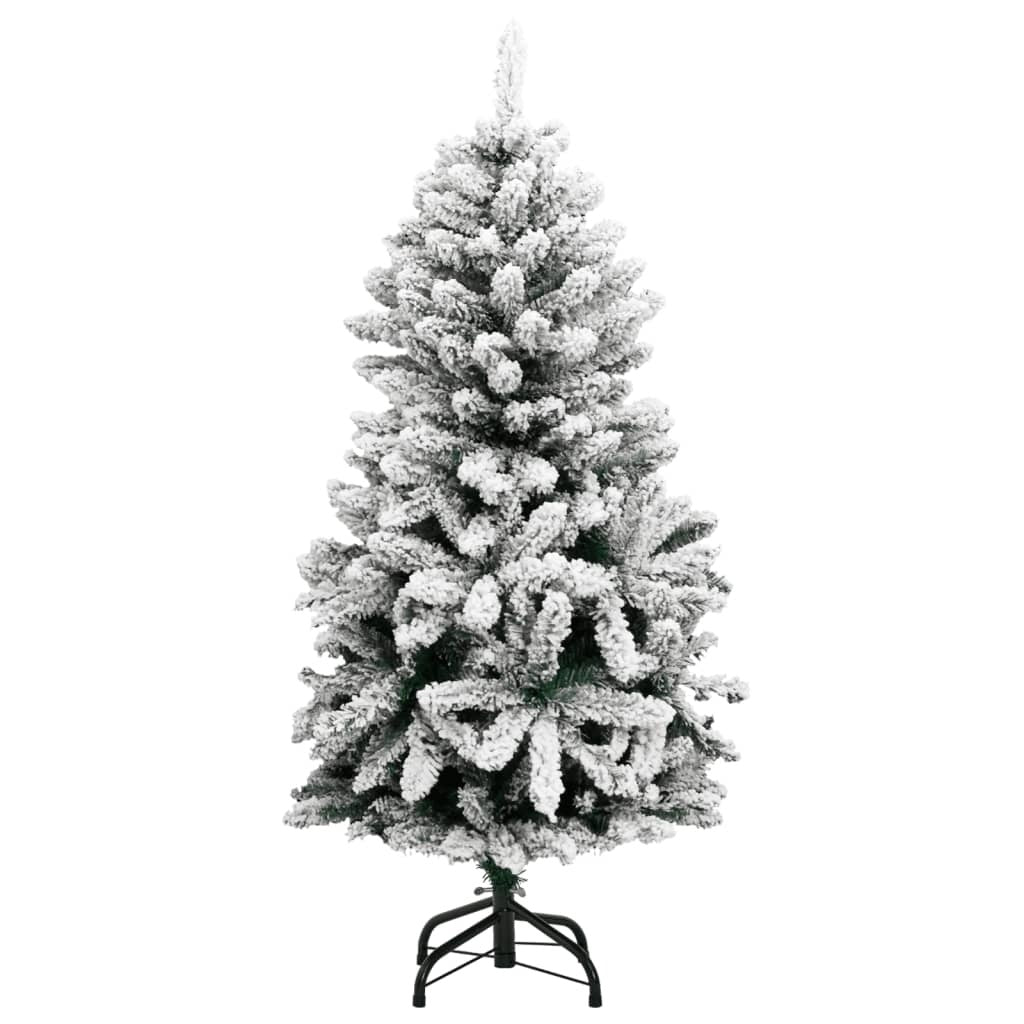 Artificial Hinged Christmas Tree with Flocked Snow 150 cm