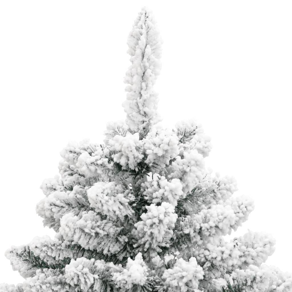 Artificial Hinged Christmas Tree with Flocked Snow 150 cm