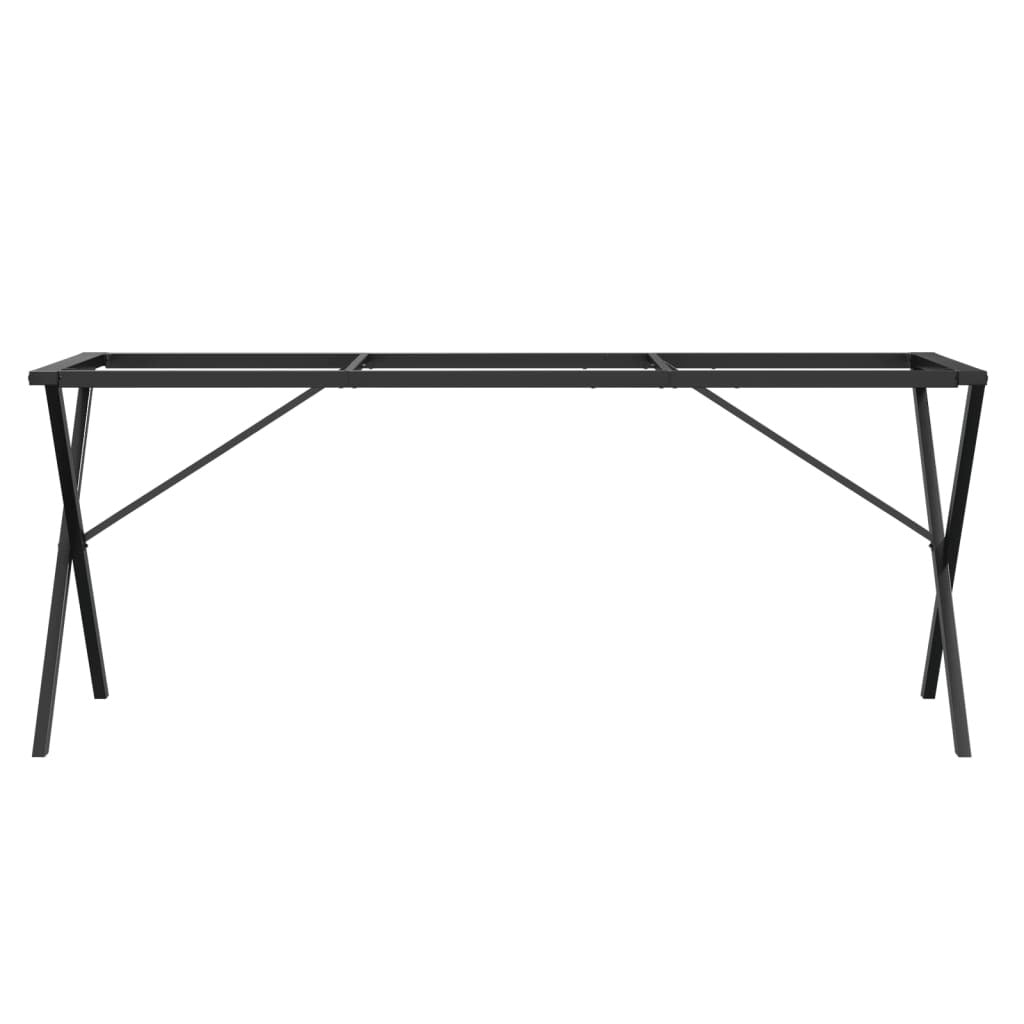 Dining Table Legs X-Frame 160x80x73 cm Steel