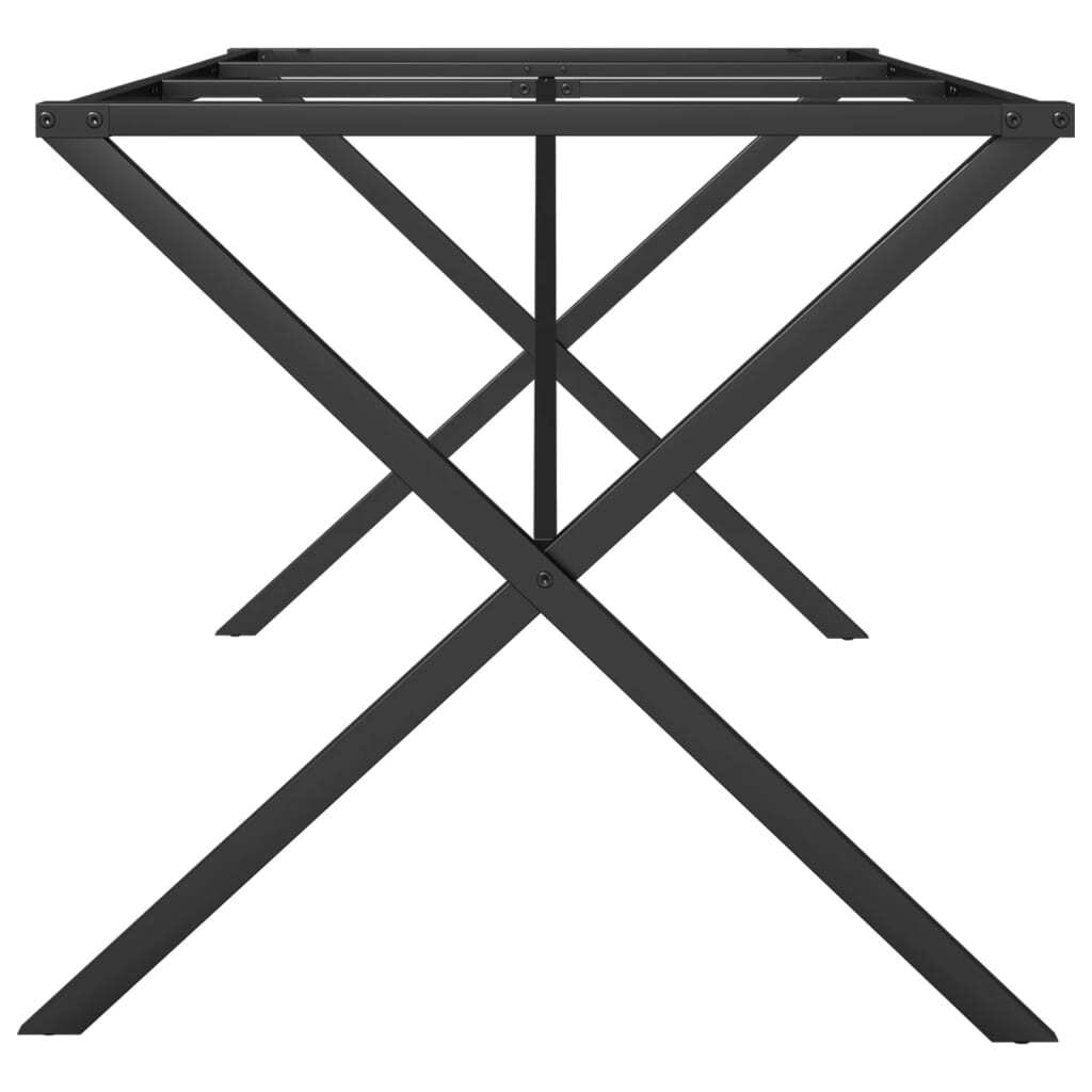 Dining Table Legs X-Frame 180x80x73 cm Steel