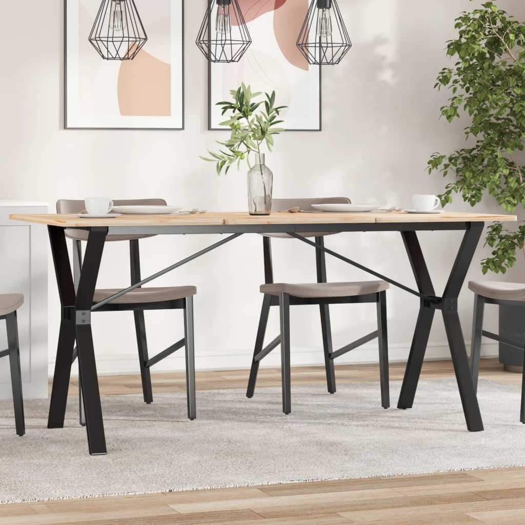 Dining Table Legs Y-Frame 140x60x73 cm Steel