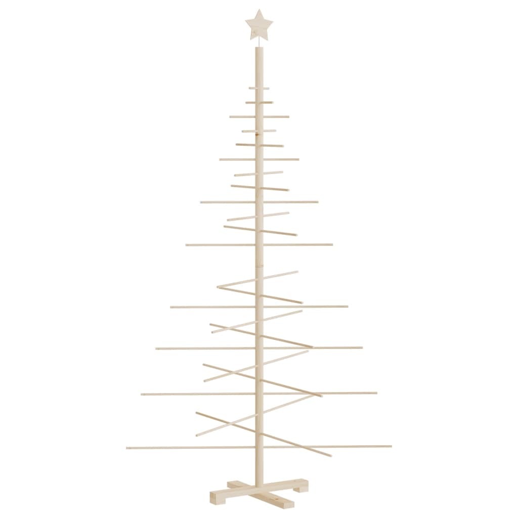 Wooden Christmas Tree for Decoration 180 cm Solid Wood Pine