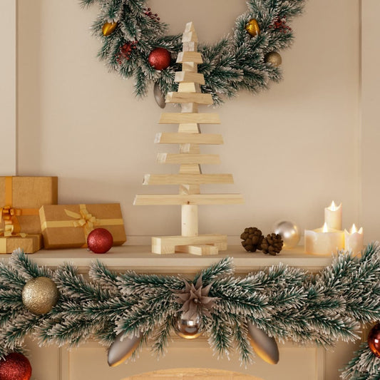 Wooden Christmas Tree for Decoration 60 cm Solid Wood Pine