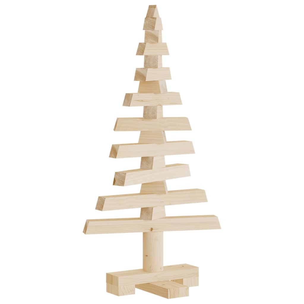 Wooden Christmas Tree for Decoration 60 cm Solid Wood Pine