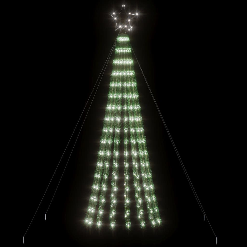 LED Christmas Tree 275 LEDs Cold White 180 cm