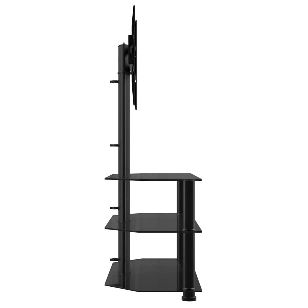 Corner TV Stand 3-Tiers for 32-70 Inch Black