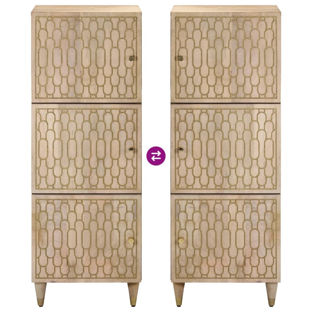 Highboard 40x33x110 cm Solid Wood Mango