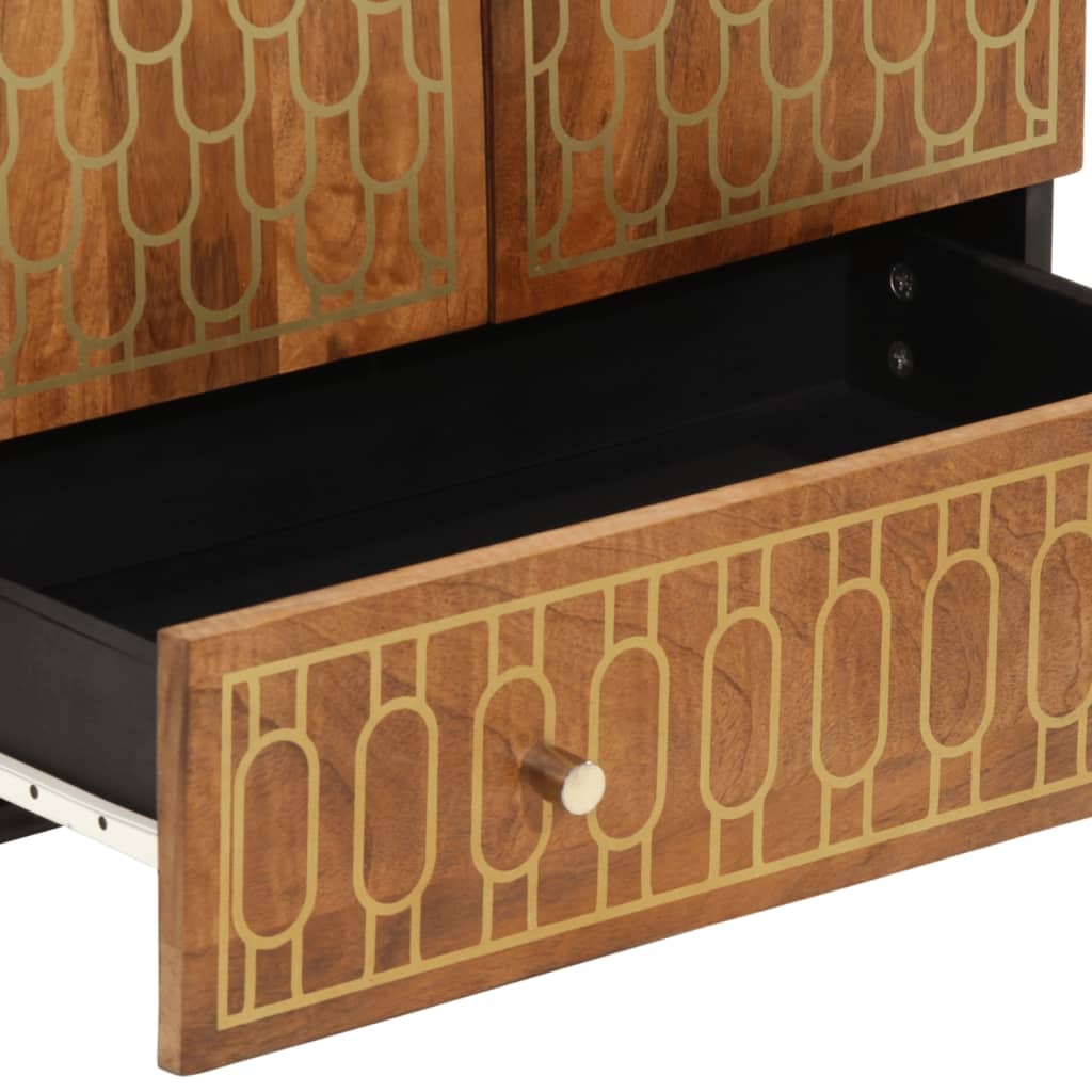 Highboard 60x33x100 cm Solid Wood Mango