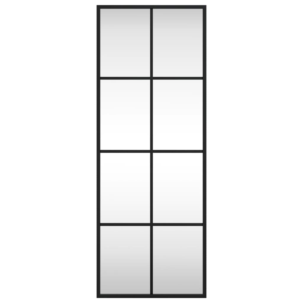 Wall Mirror Black 30x80 cm Rectangle Iron