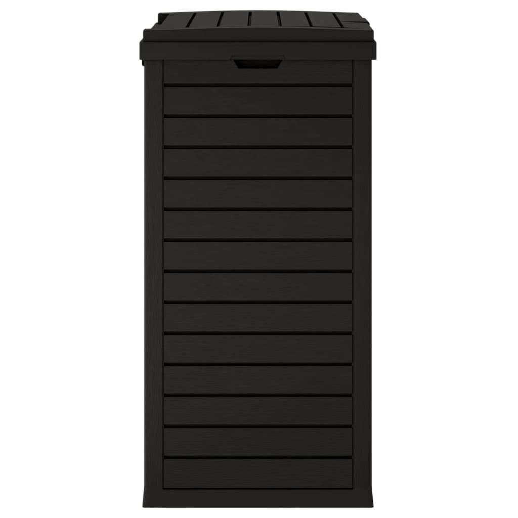 Outdoor Garbage Bin Black 41x41x86 cm Polypropylene