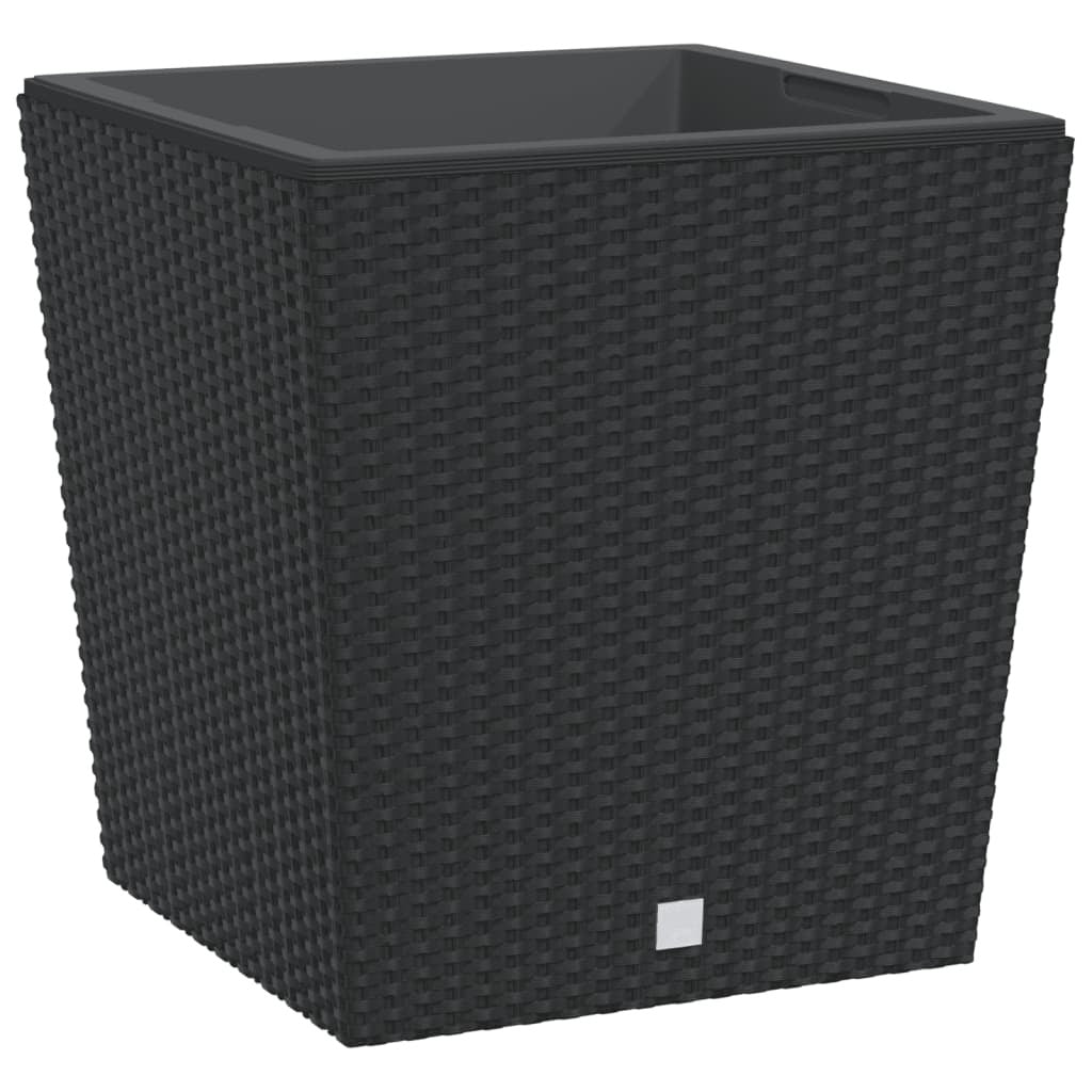 Planter with Removable Inner Anthracite 37 / 64 L PP Rattan