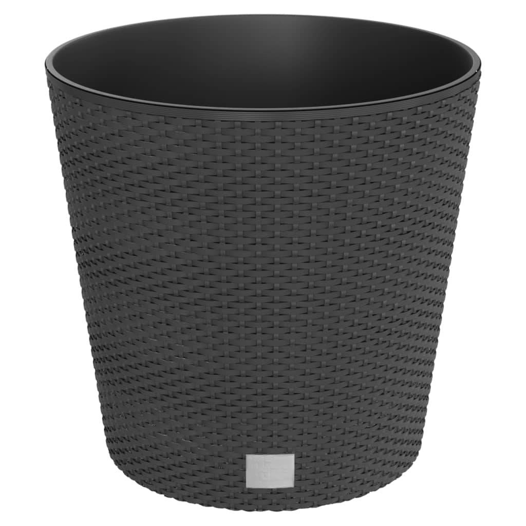 Planter with Removable Inner Anthracite 35 / 37.5 L PP Rattan