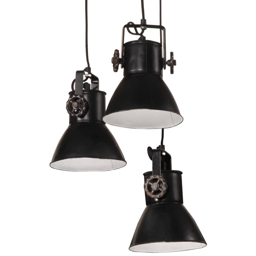 Hanging Lamp 25 W Black 30x30x100 cm E27