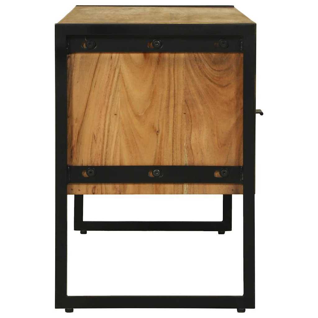 TV Cabinet with Drawer Brown 100 x 35 x 50 cm Solid Acacia wood