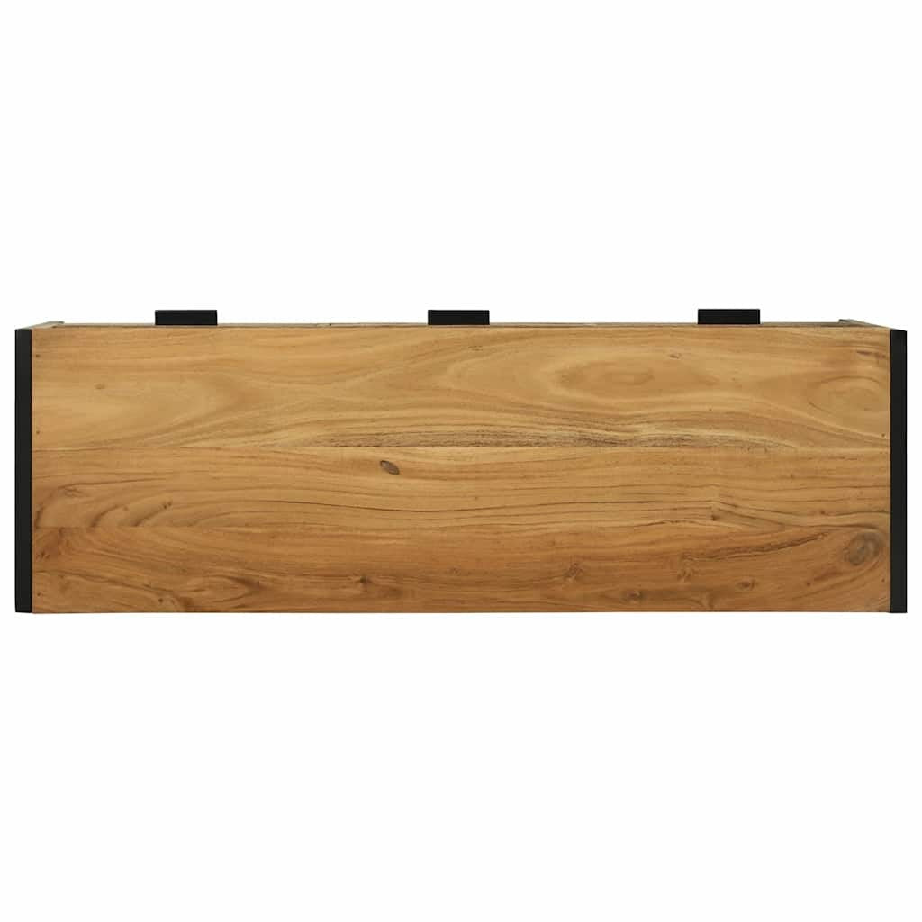 TV Cabinet with Drawer Brown 100 x 35 x 50 cm Solid Acacia wood