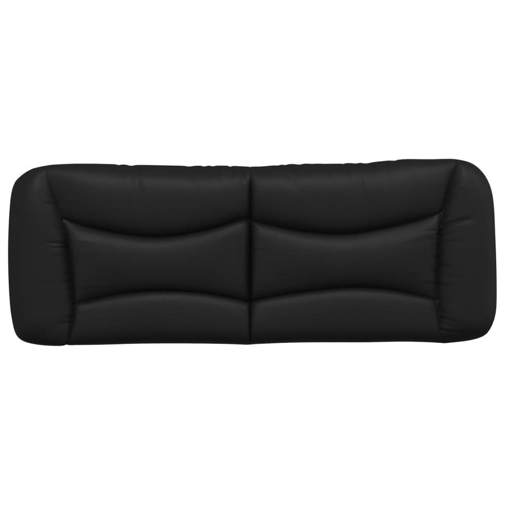 Headboard Cushion Black 135 cm Faux Leather