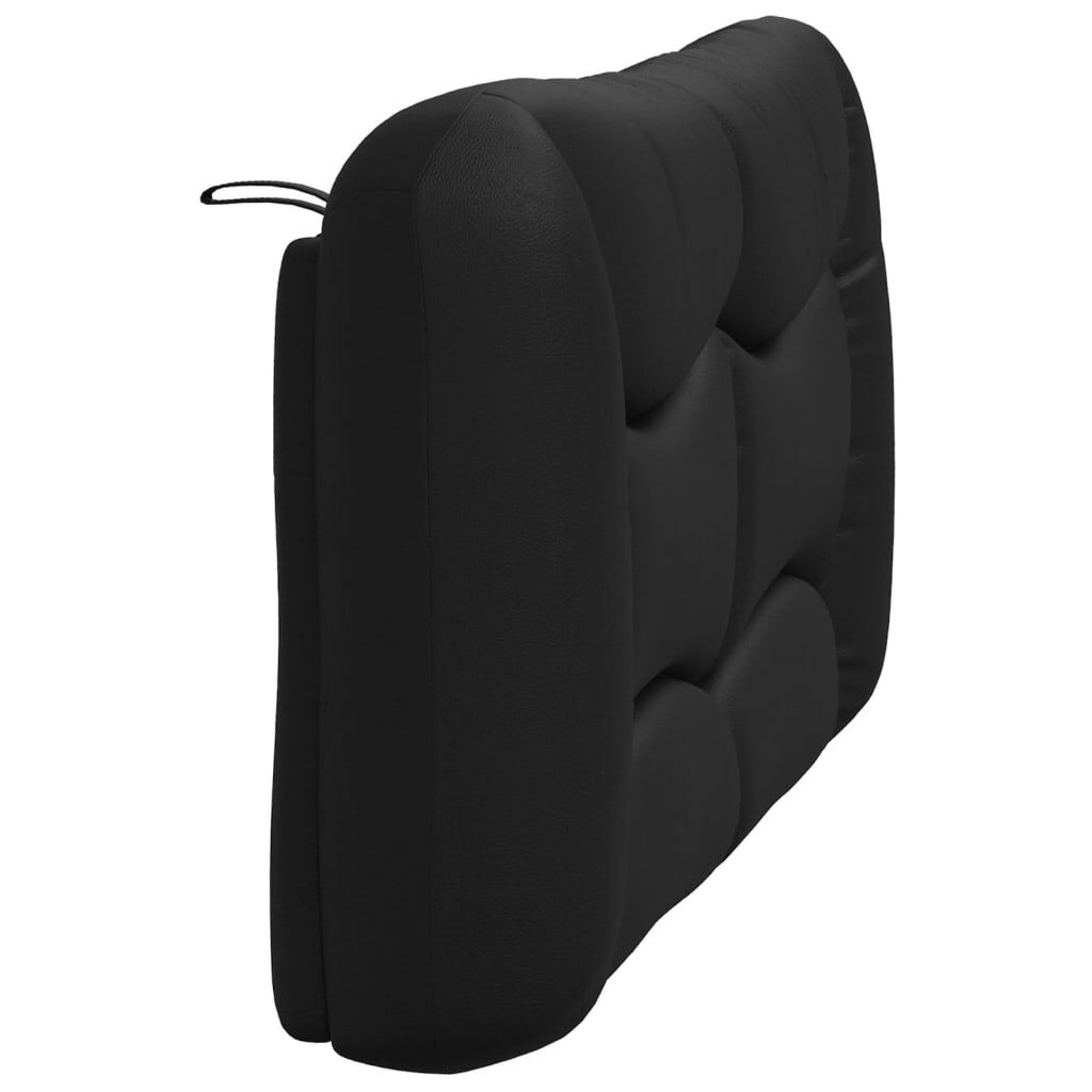 Headboard Cushion Black 135 cm Faux Leather