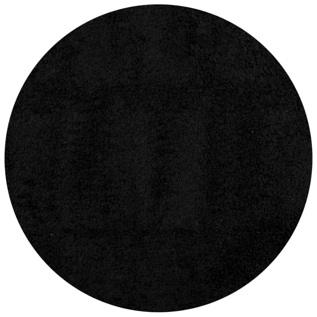 Shaggy Rug PAMPLONA High Pile Modern Black  240 cm