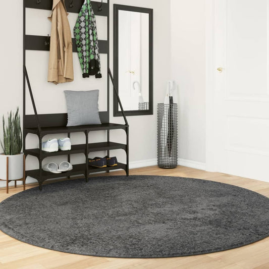 Rug OVIEDO Short Pile Anthracite  200 cm