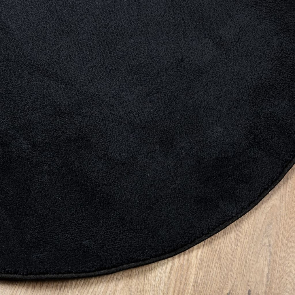 Rug OVIEDO Short Pile Black  200 cm