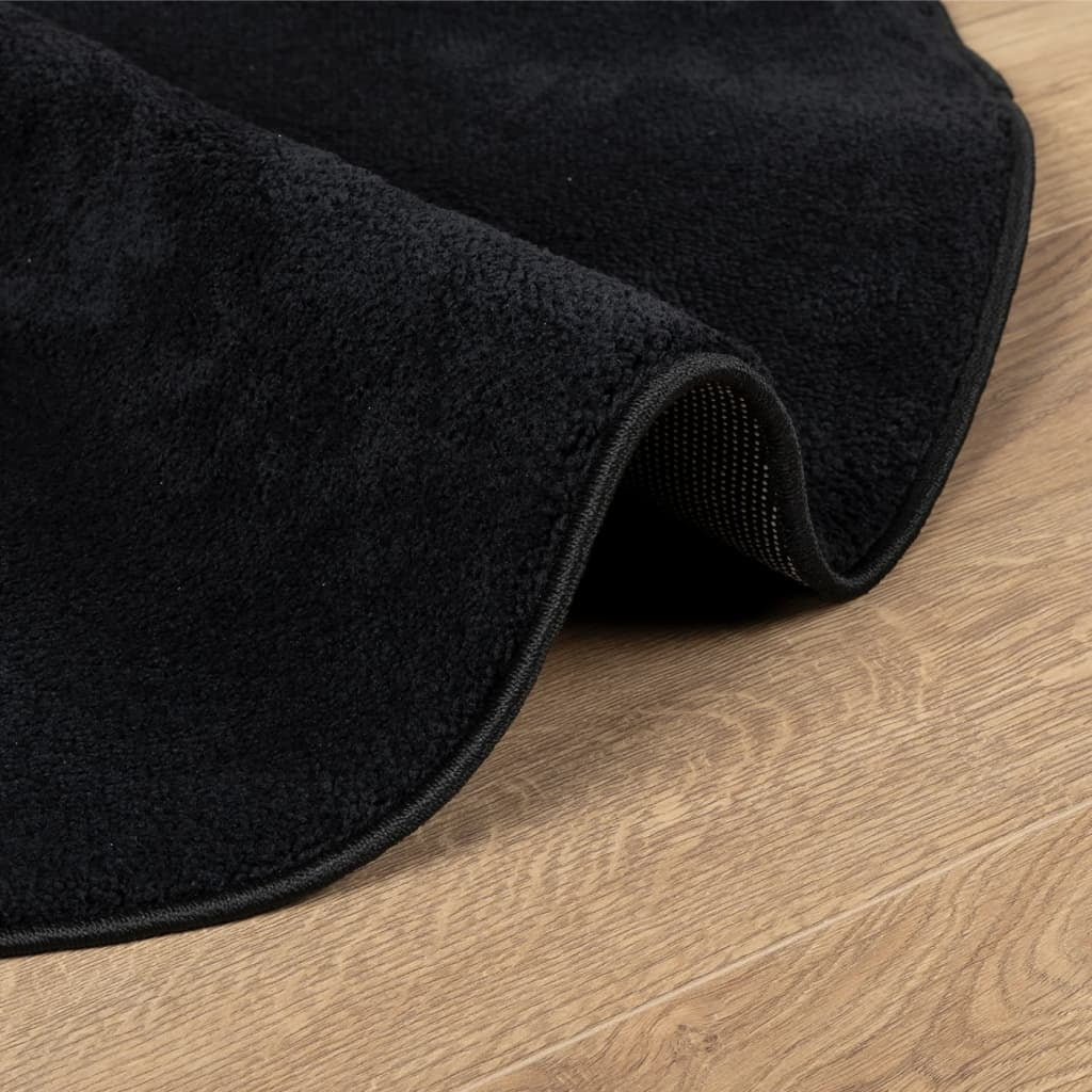 Rug OVIEDO Short Pile Black  200 cm