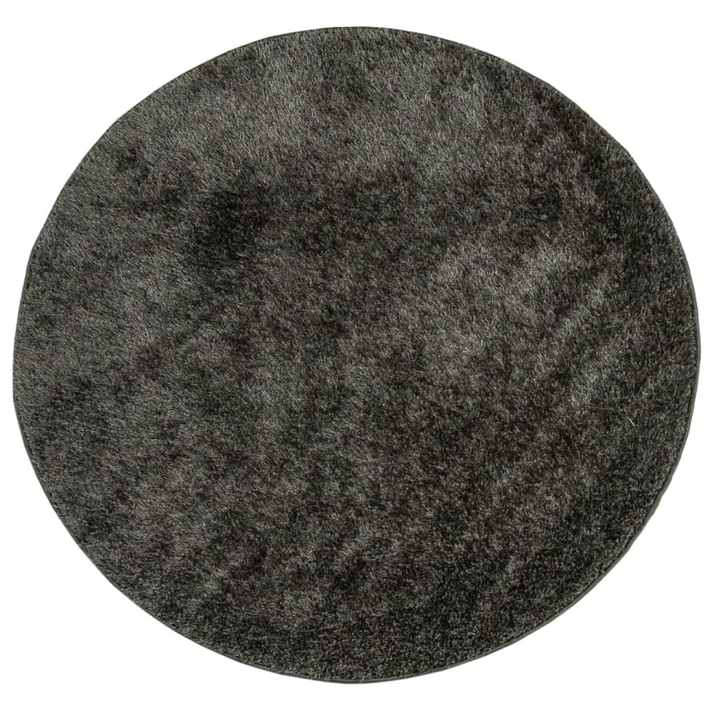 Rug ISTAN High Pile Shiny Look Anthracite  120 cm