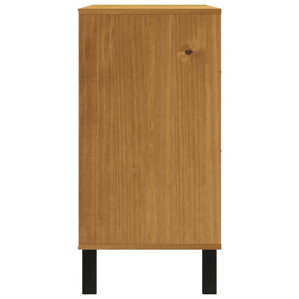 Drawer Cabinet FLAM 110x40x80 cm Solid Wood Pine