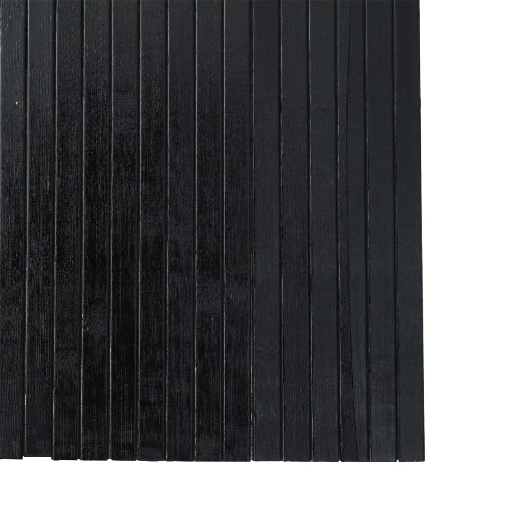 Room Divider?Black 165x400 cm?Bamboo