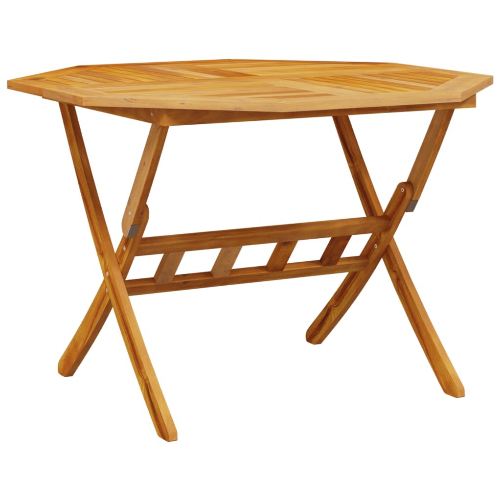 Folding Garden Table 110x75 cm Solid Wood Acacia